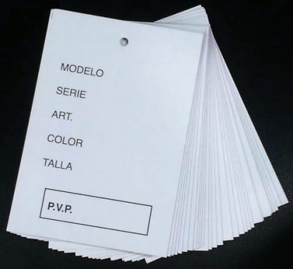 ROLLO ETIQUETA CARTON 35 mm X 65 mm BLANCO - Imagen 4