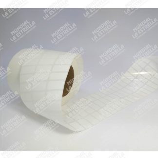 ROLLO DE ETIQUETAS ADHESIVA POLIPROPILENO 32 mm X 15 mm