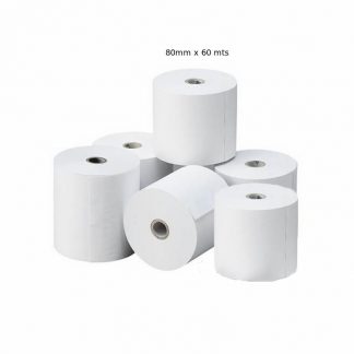 PAQUETE DE 6 ROLLOS TERMICO 80mm X 60mts