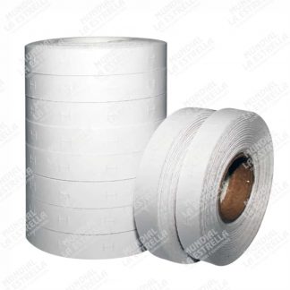 PAQUETE 18 ROLLOS BLANCO PARA ETIQUETADORA 1110