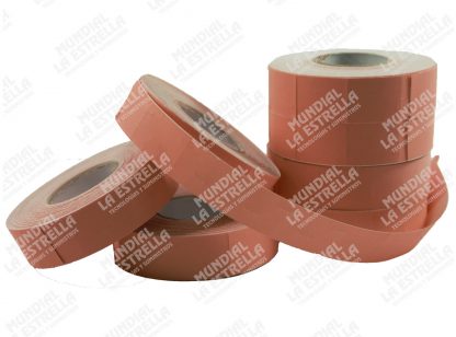 PAQUETE DE 12 ROLLOS ROSADO PARA ETQUETADORA 1115