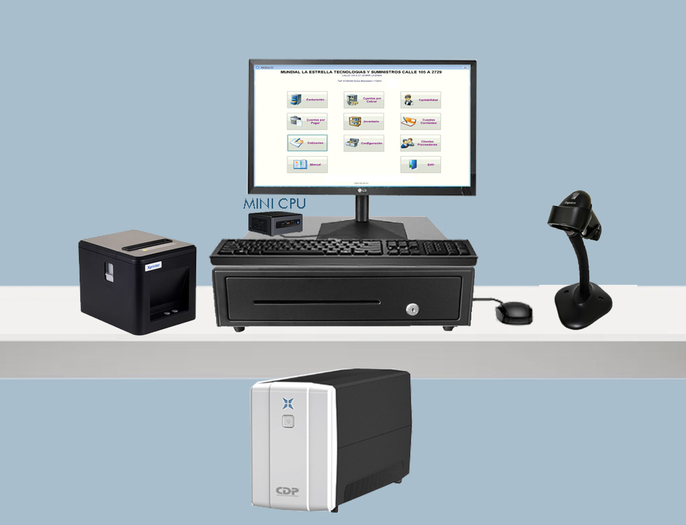 EQUIPOS PARA PUNTO DE VENTA ( POS BASICO)