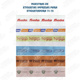 ROLLOS IMPRESOS PARA ETIQUETADORA 1115 PERSONALIZADOS