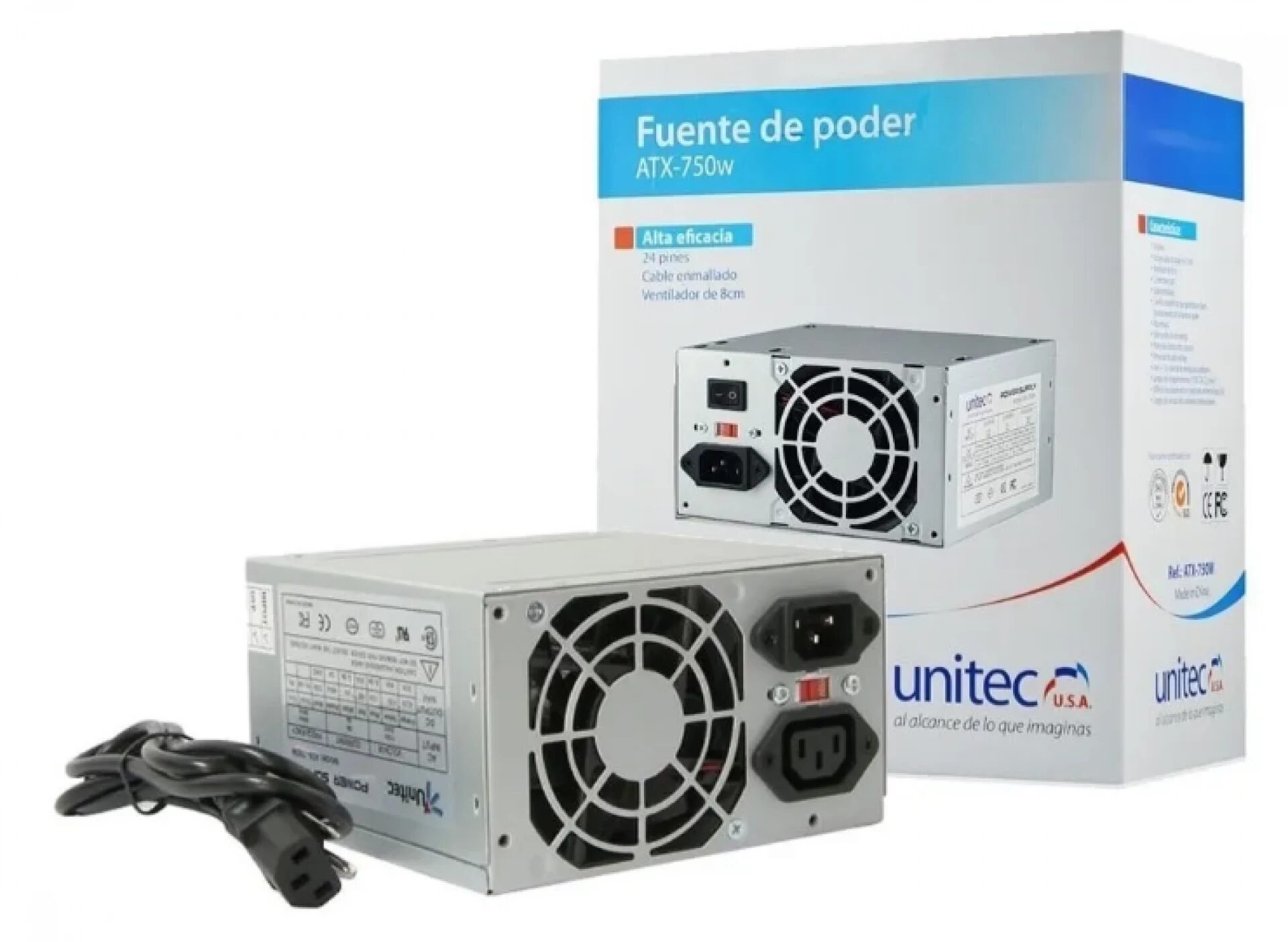 FUENTE DE PODER UNITEC 750W REF ATX