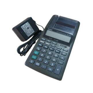 CALCULADORA CASIO HR-8TM CON SU ADAPTADOR DE ENERGIA Y CAJA ORIGINAL