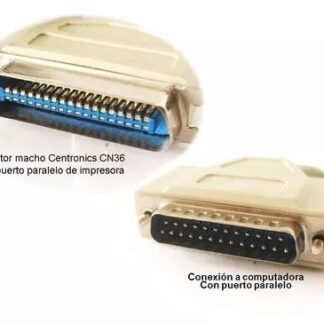 Cable Impresora Paralelo Db 25conectores Macho A Cn36 Macho 2 MTS DE SEGUNDA