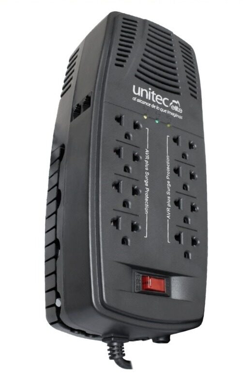 REGULADOR UNITEC 2000VA/100W - 8 TOMAS