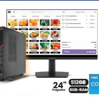 EQUIPO TINY CORE I5 12450H 8GB RAm ssd512 wifi/bt MONITOR 24" SUPRA SP-270