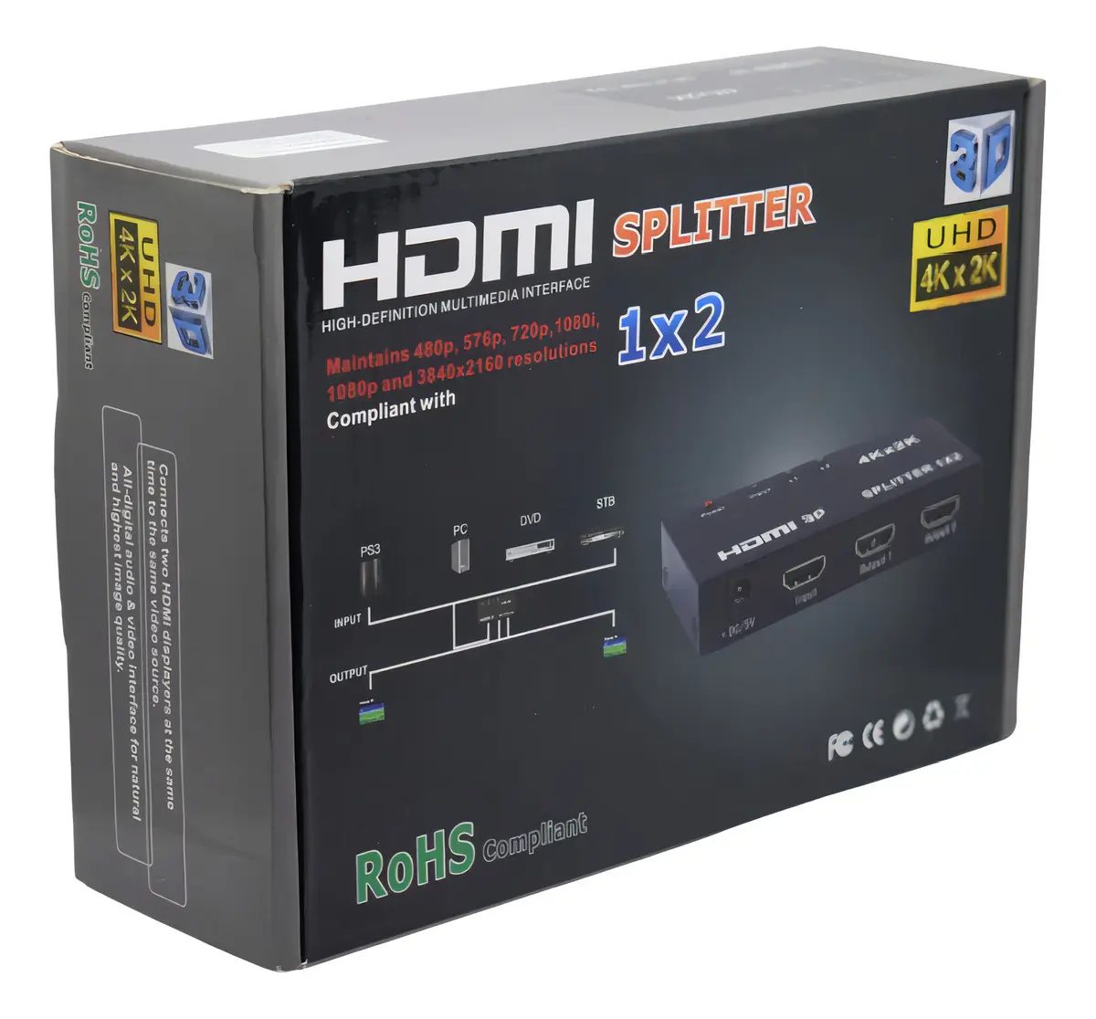 SPLITTER HDMI 1X2 GENERICO