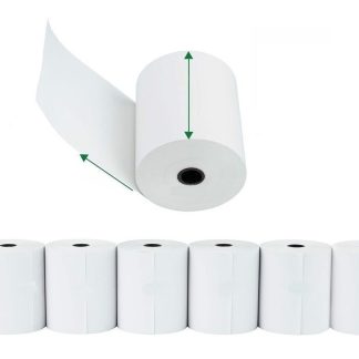 PAQUETE DE 6 ROLLOS TERMICO 80mm x 20mtrs 48 gms