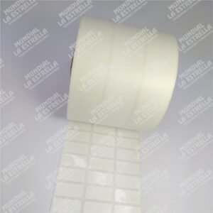 ROLLO DE 10000 ETIQUETAS ADHESIVAS POLIPROPILENO 32 mm x 15 mm