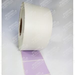 ROLLO DE 3000 ETIQUETAS ADHESIVAS LILA 100 mm x 68 mts