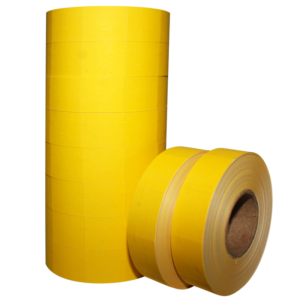 PAQUETE DE 9 ROLLOS AMARILLO PARA ETIQUETADORA 1136