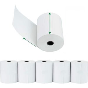 PAQUETE DE 6 ROLLOS TERMICO 80 mm x 20 mts  de 48 gms